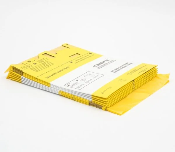 Clinical waste bin- 50l Flat pack (10) - Image 3